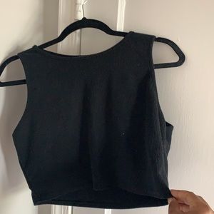 Black crop top